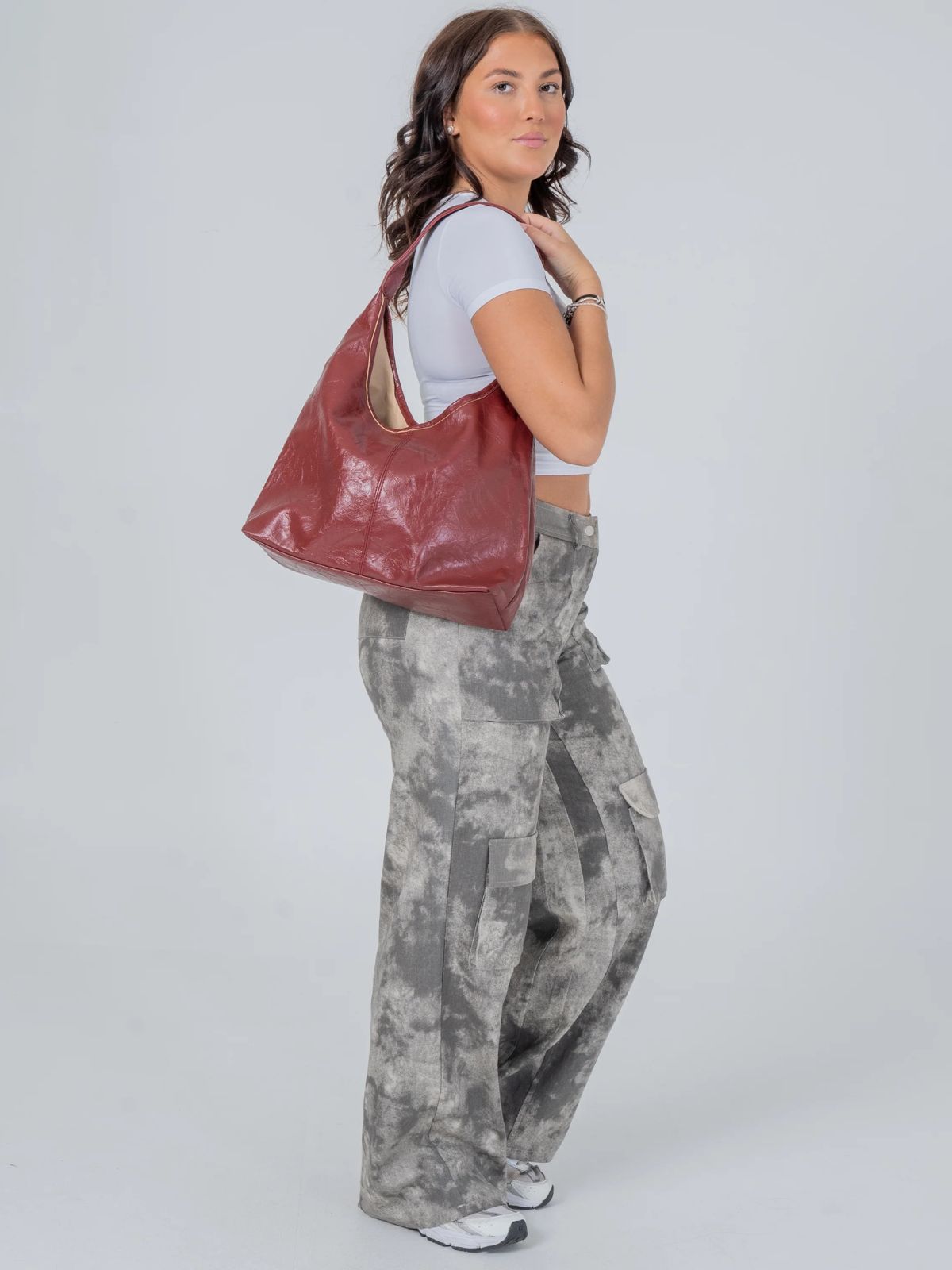 Scarlett Vegan Leather Hobo Bag