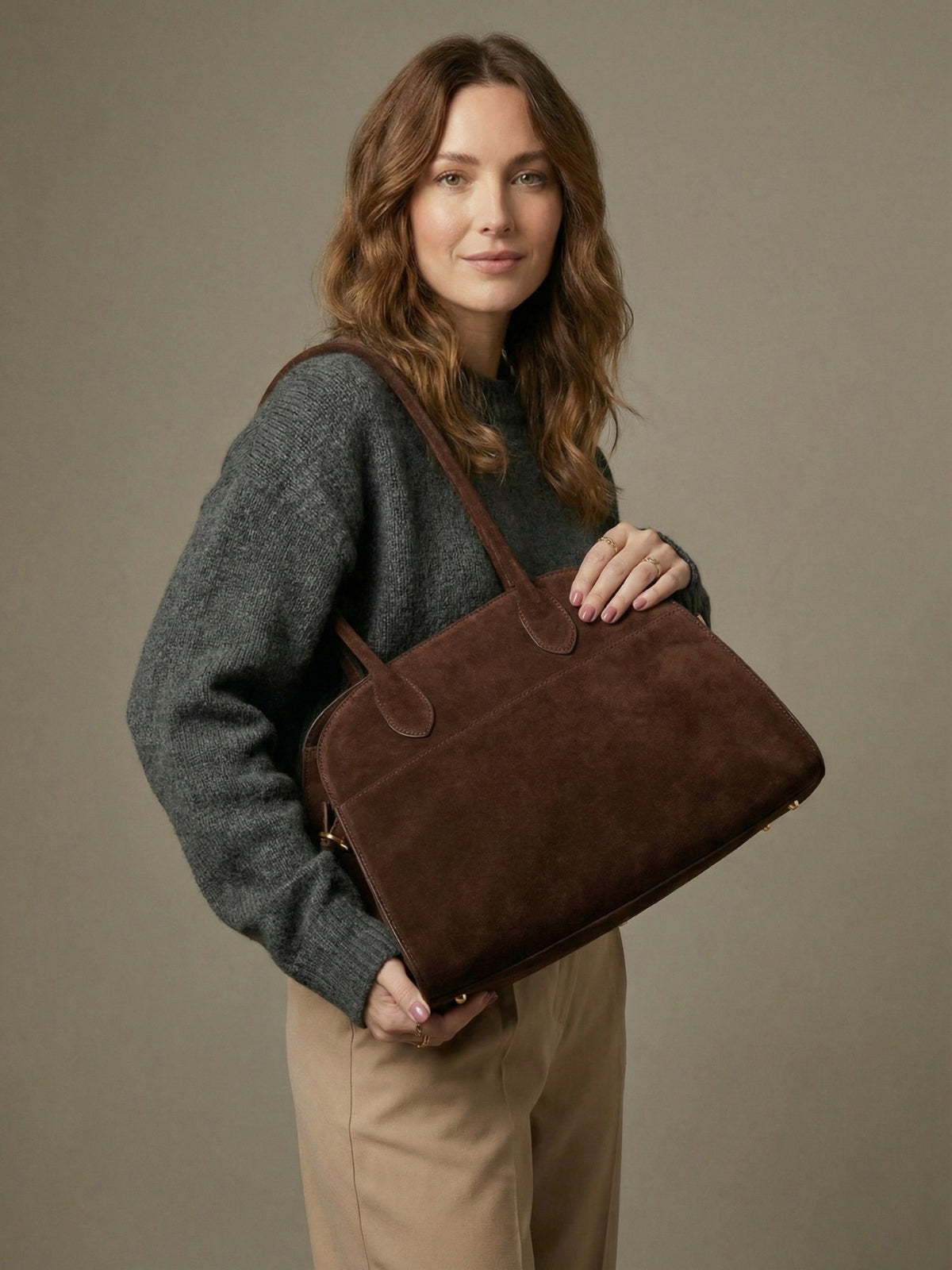 Amara Suede Tote Bag