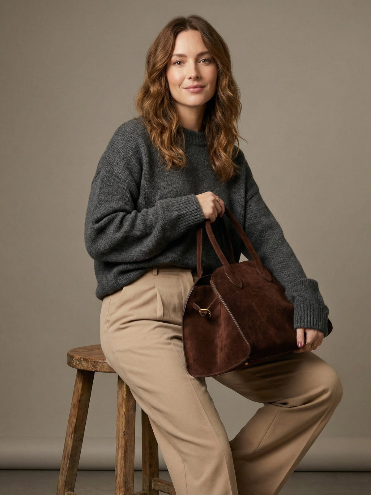 Amara Suede Tote Bag