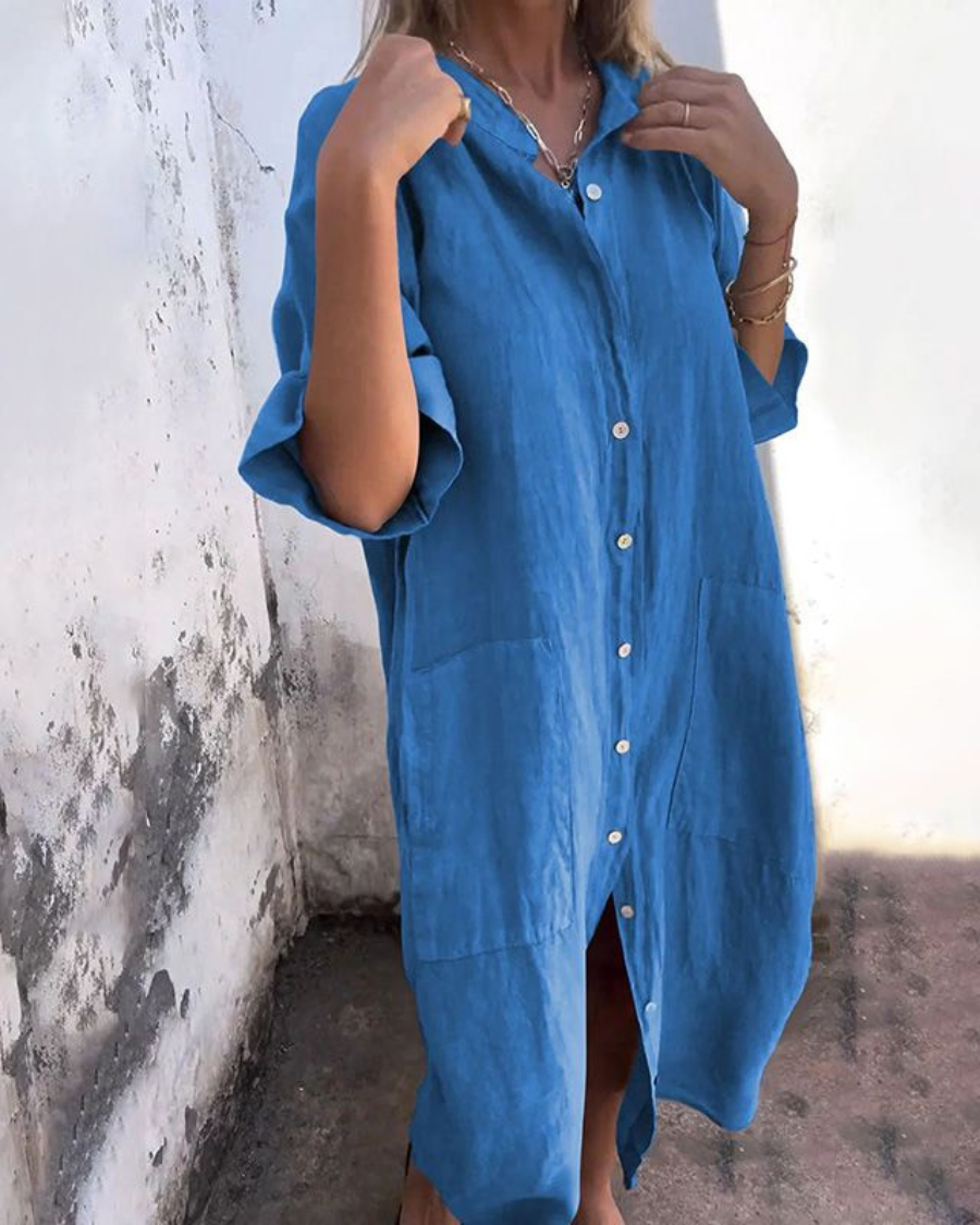 Adeline Boho Shirt Dress