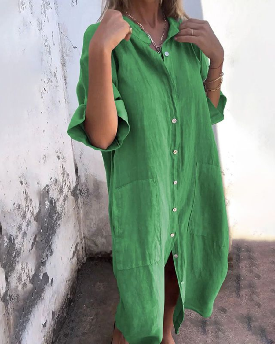 Adeline Boho Shirt Dress