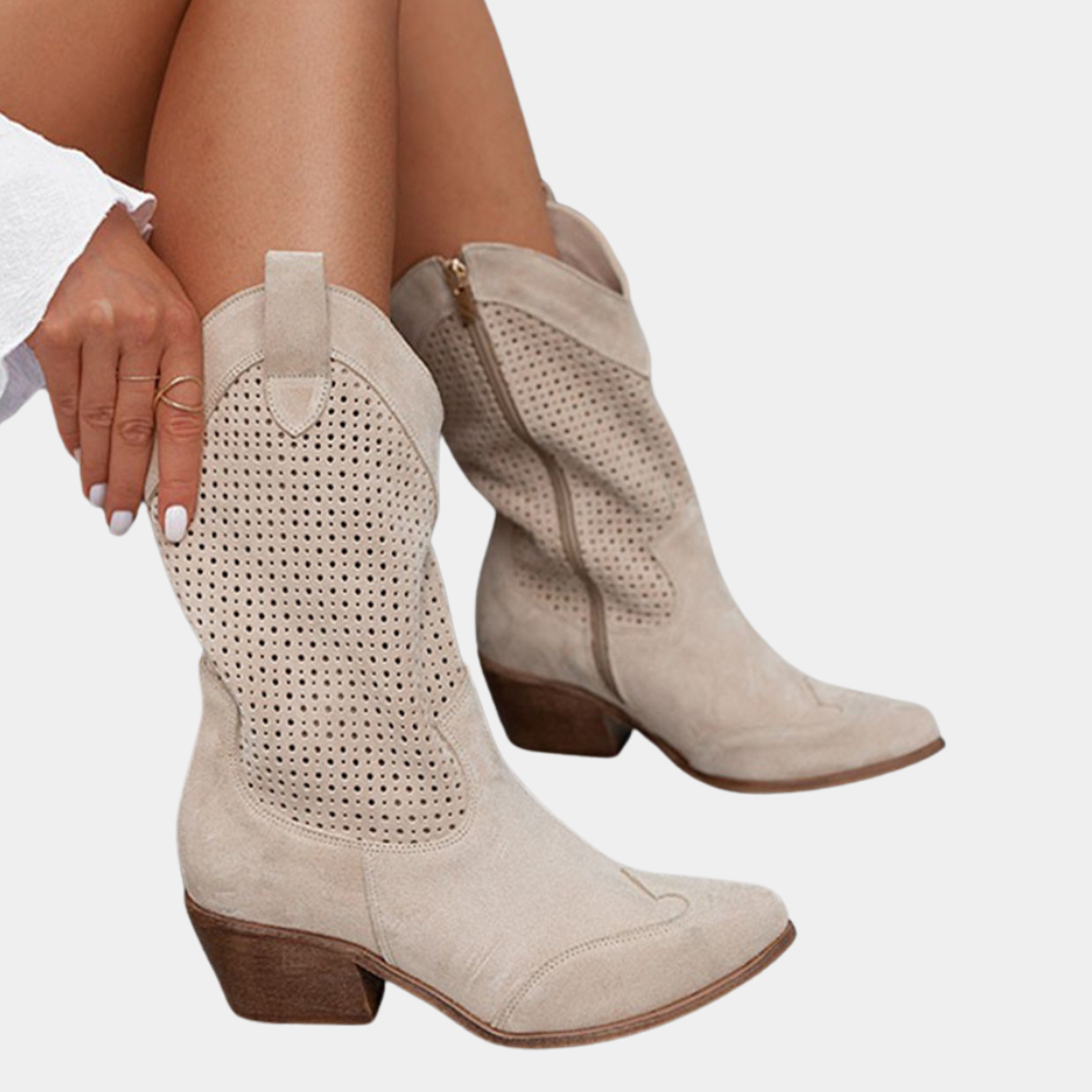 Aria Cowboy Style Orthopedic Boots
