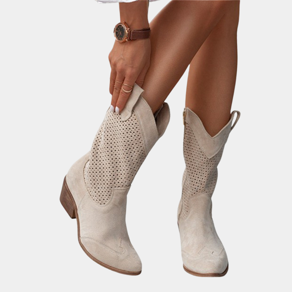 Aria Cowboy Style Orthopedic Boots