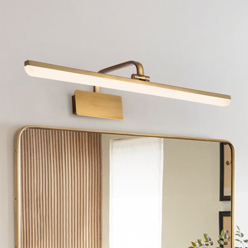 Brushed Brass LED Vanity Light - Mirror Wall Light Bar