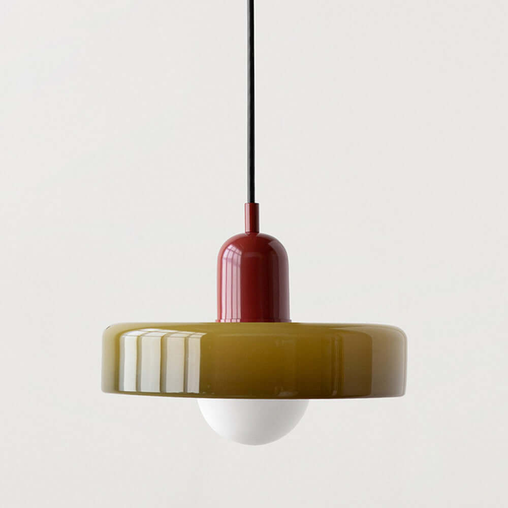 Colored Glass Pendant Light