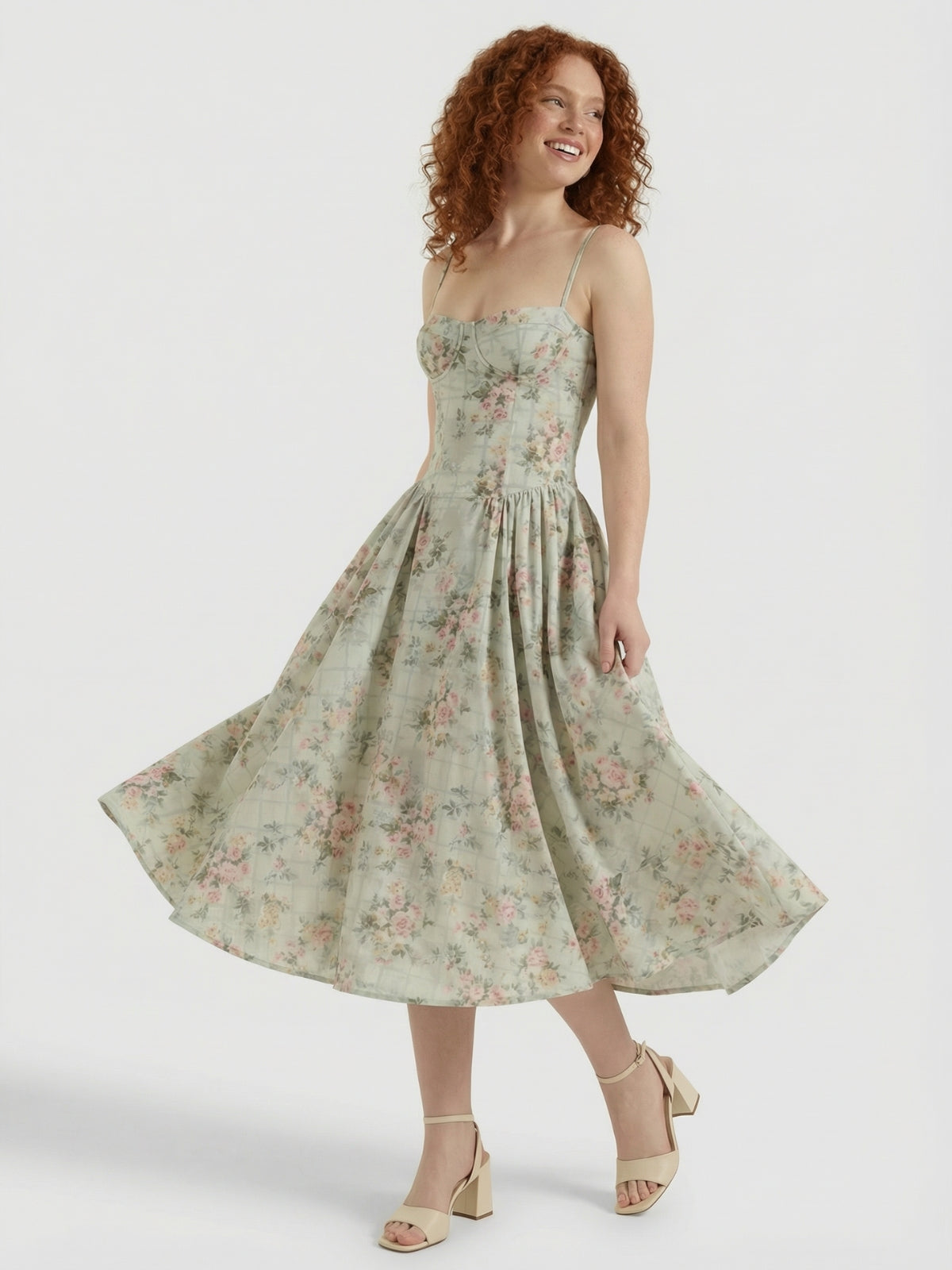 Floral Summer Midi Dress