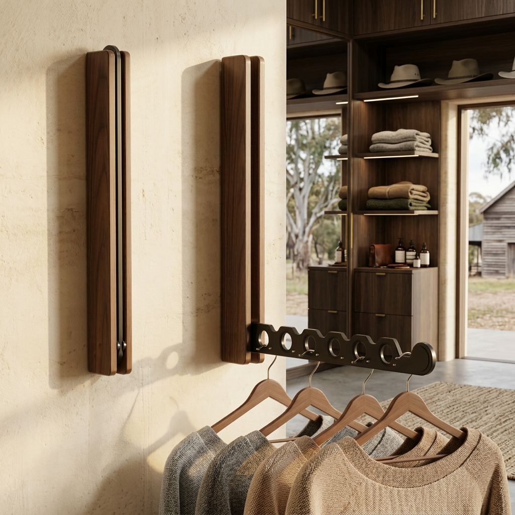 Folding Wall Hanger Rail