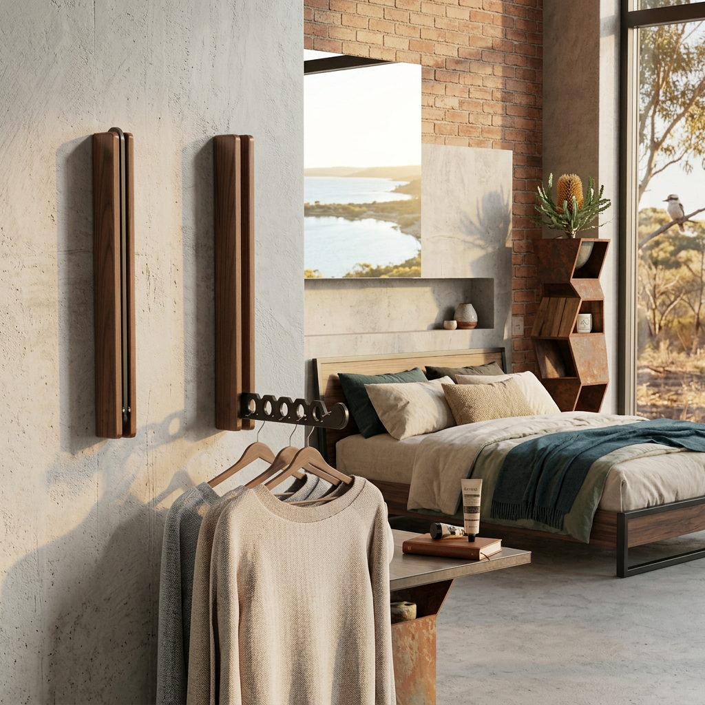 Folding Wall Hanger Rail