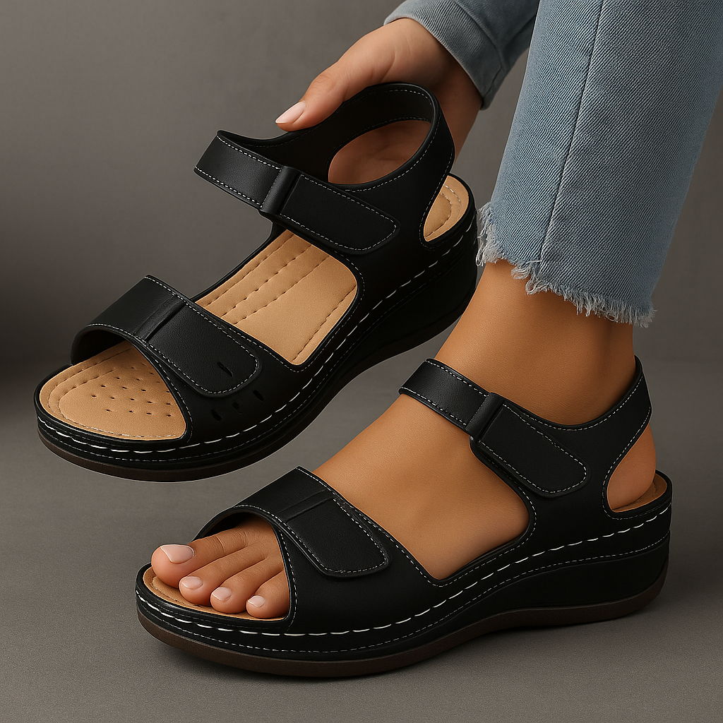 Hazel Orthopedic Sandals with Wedge Heel