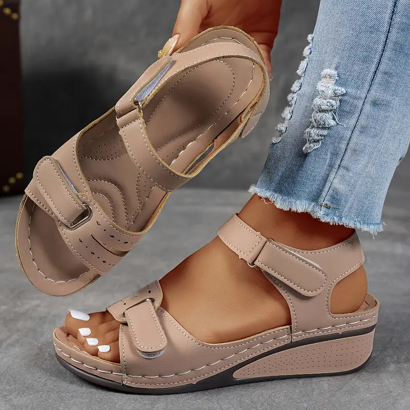Hazel Orthopedic Sandals with Wedge Heel