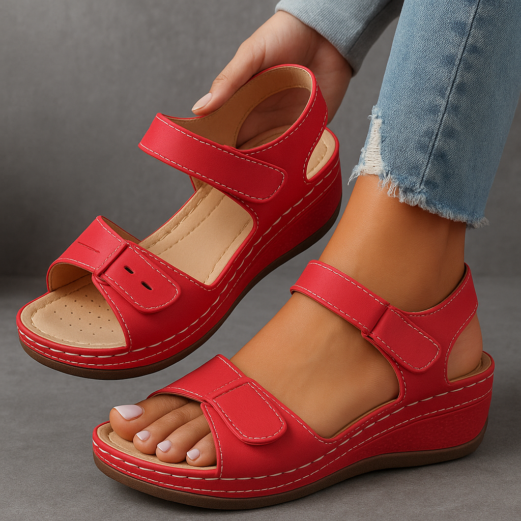 Hazel Orthopedic Sandals with Wedge Heel