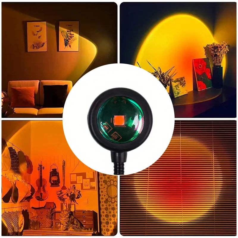 Mini USB Sunset Projection Lamp