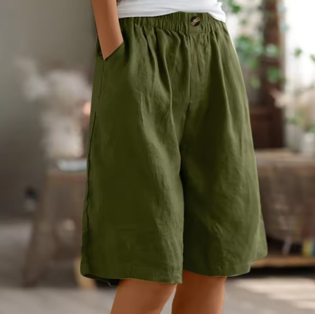 Nora Comfort Shorts - Army Green