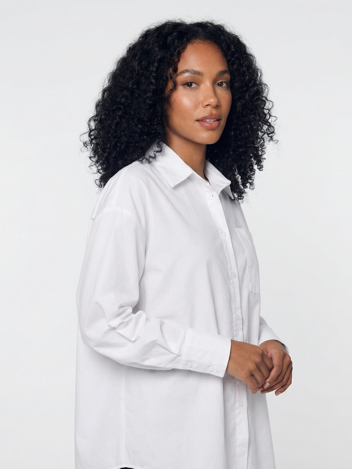 Oversized Button-Down Shirt