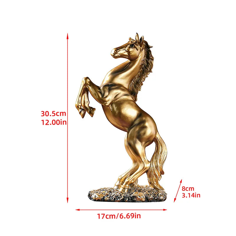 Rearing Horse Statue