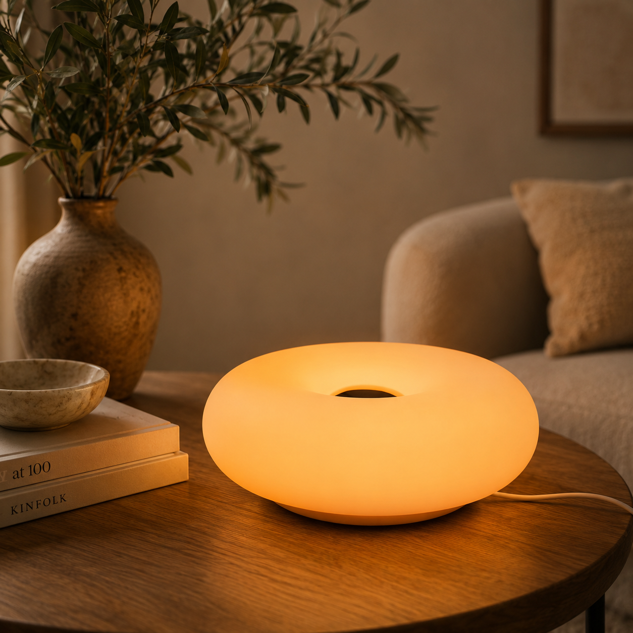 Remote Control RGB Donut Table Lamp