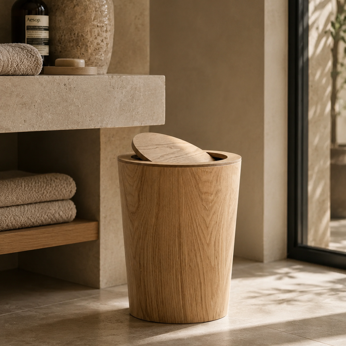 Rotating Lid Waste Bin
