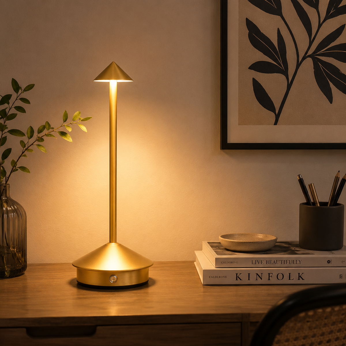 Slim Cordless Touch Table Lamp