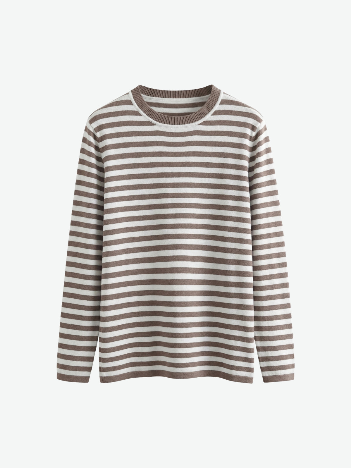 Striped Crew Neck Knit Sweater