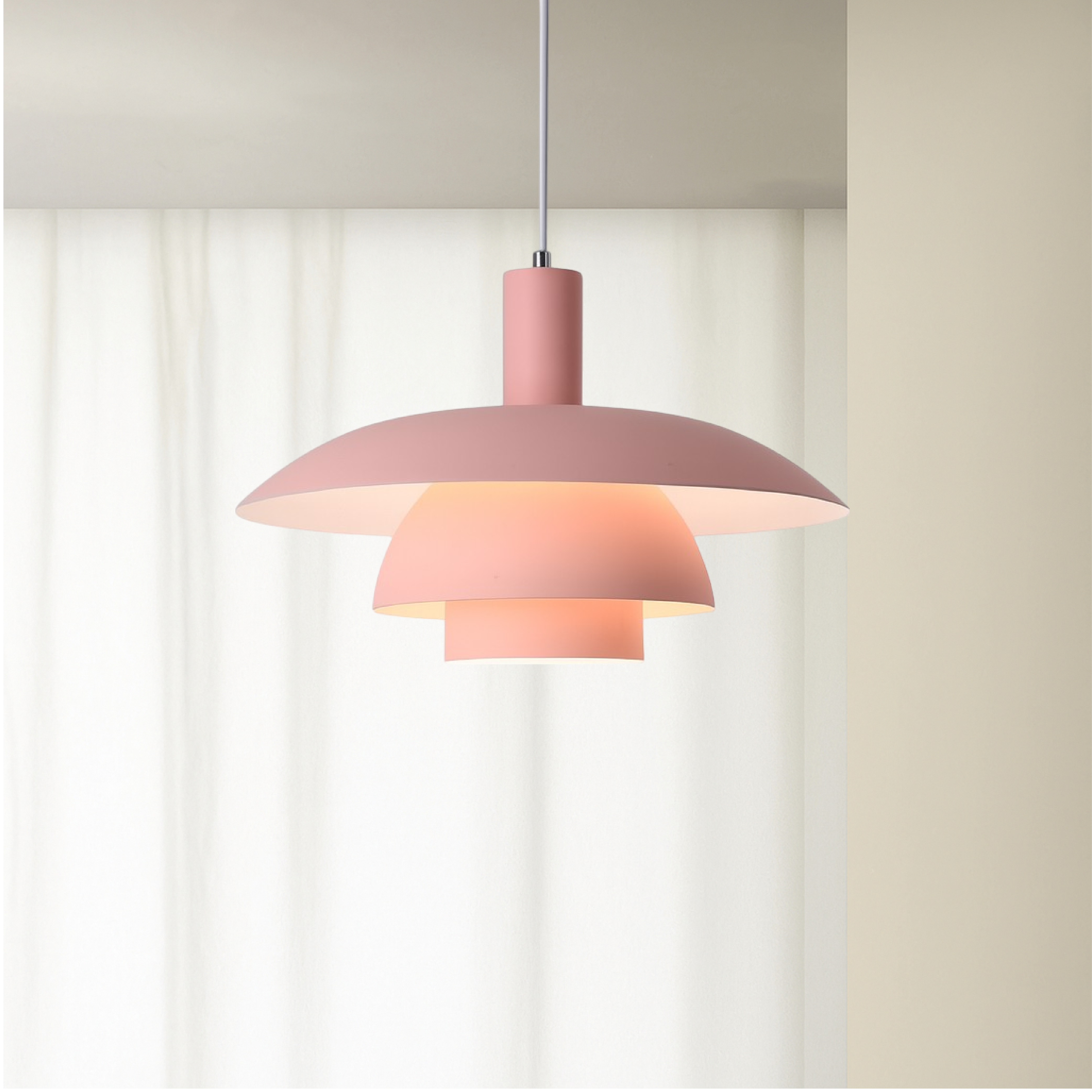 Tiered Cone Pendant Light