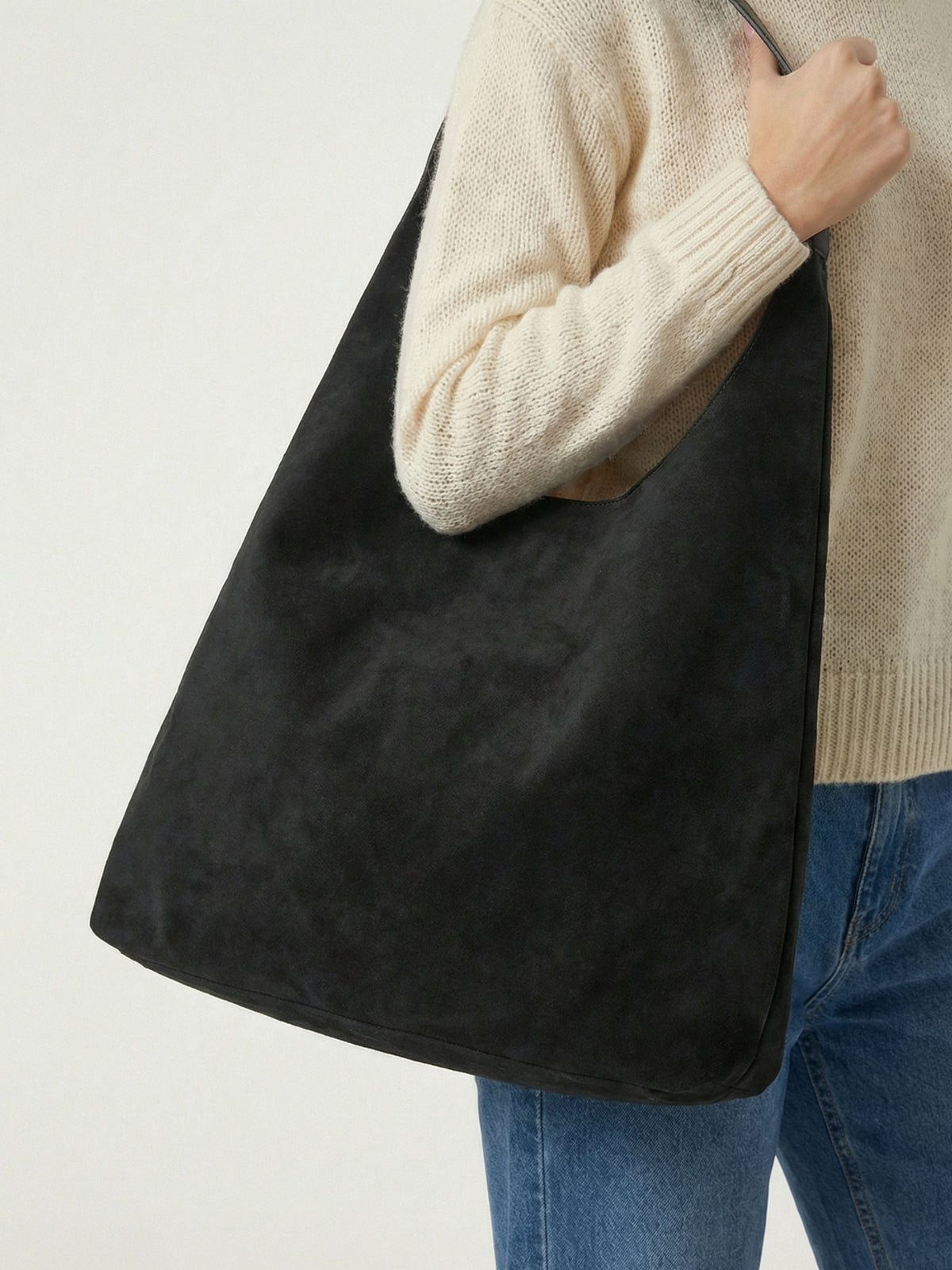 Mila Slouchy Suede Tote Bag