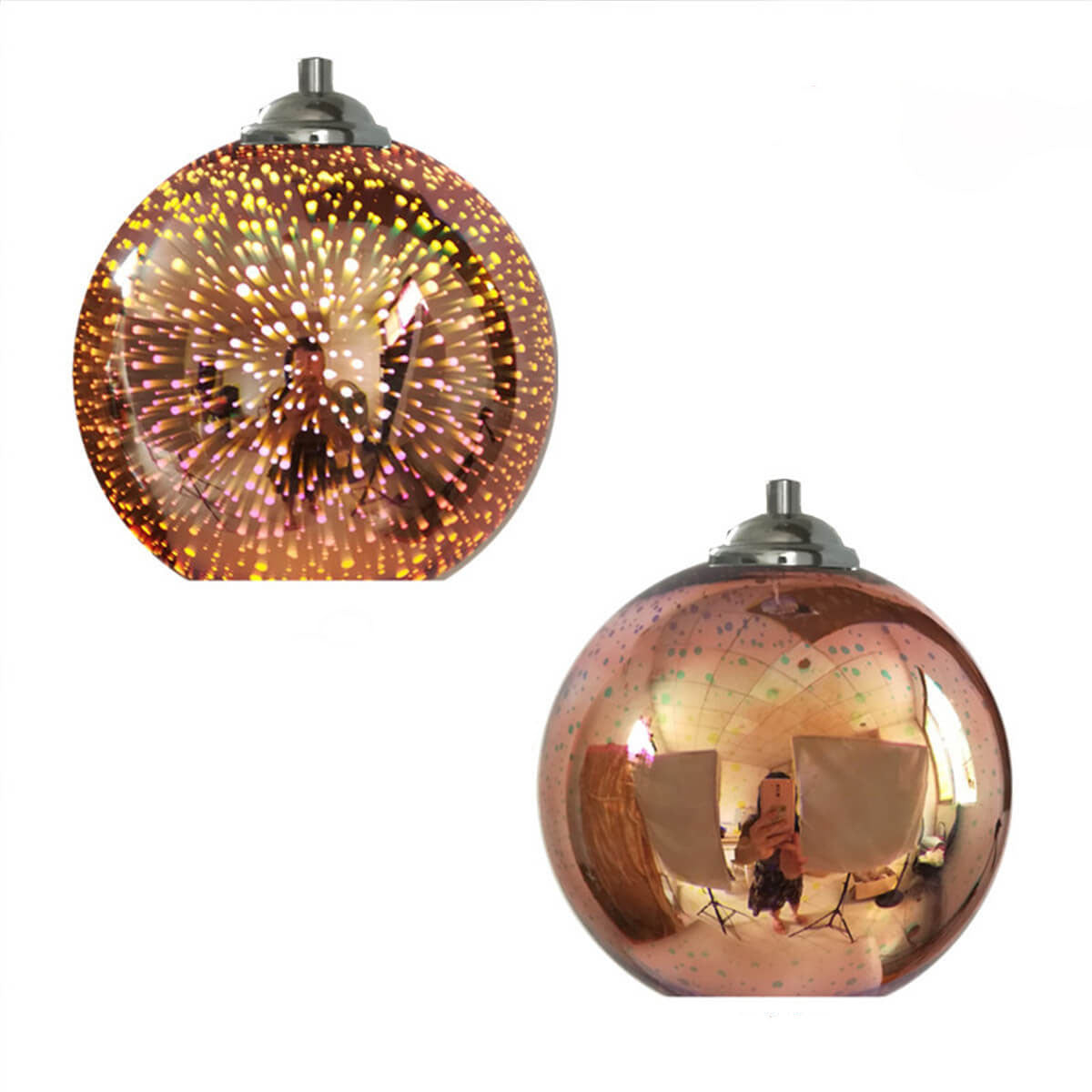 3D Fireworks Glass Pendant Light