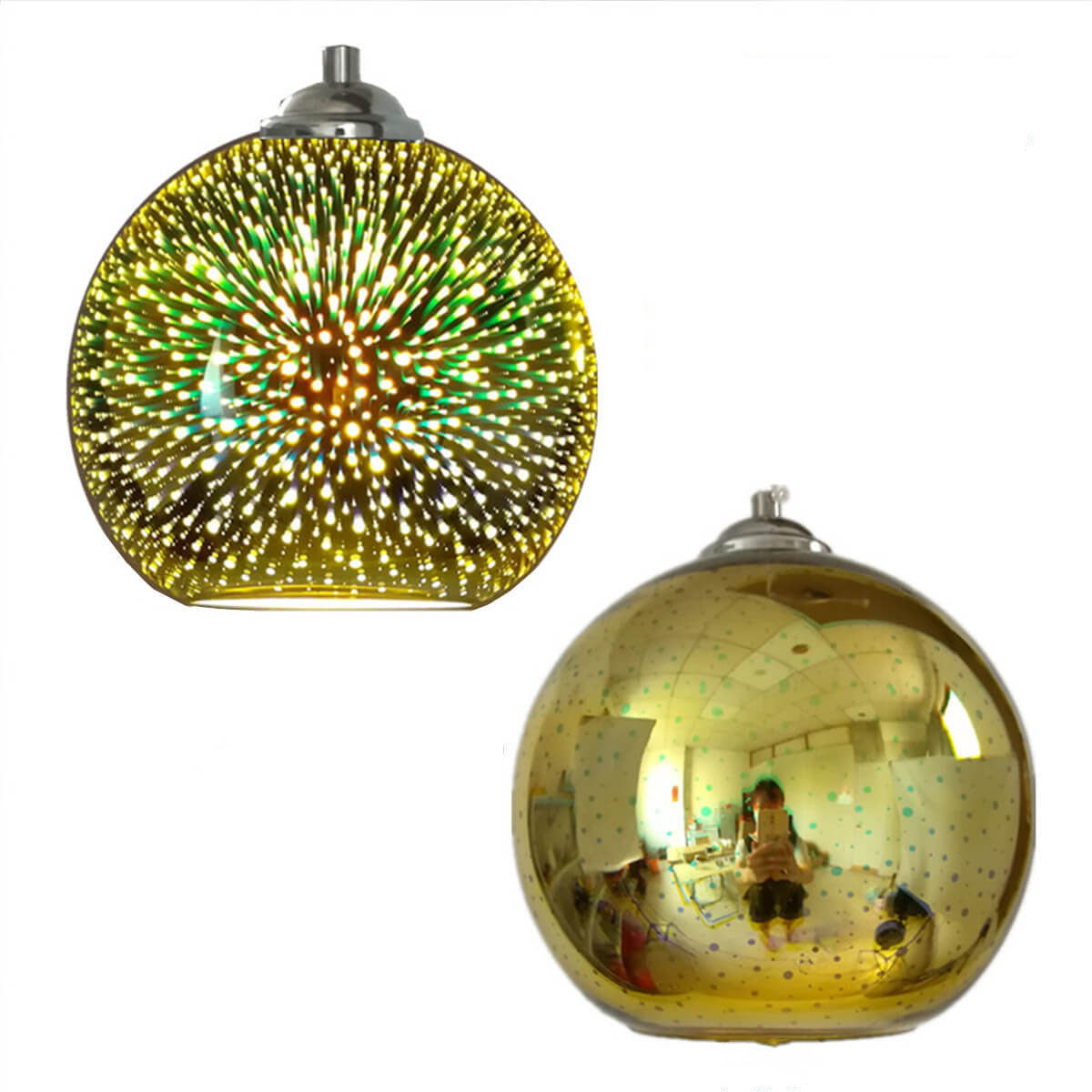 3D Fireworks Glass Pendant Light