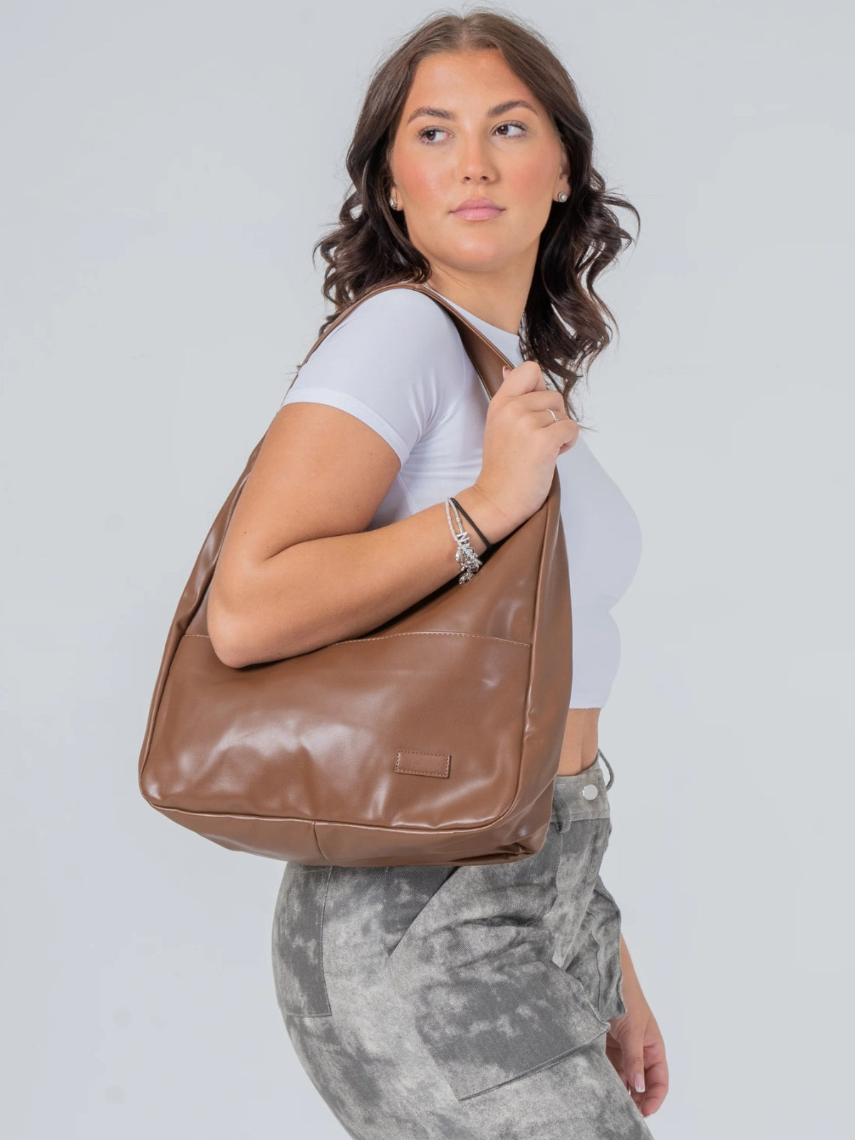 Everyday Vegan Leather Shoulder Bag