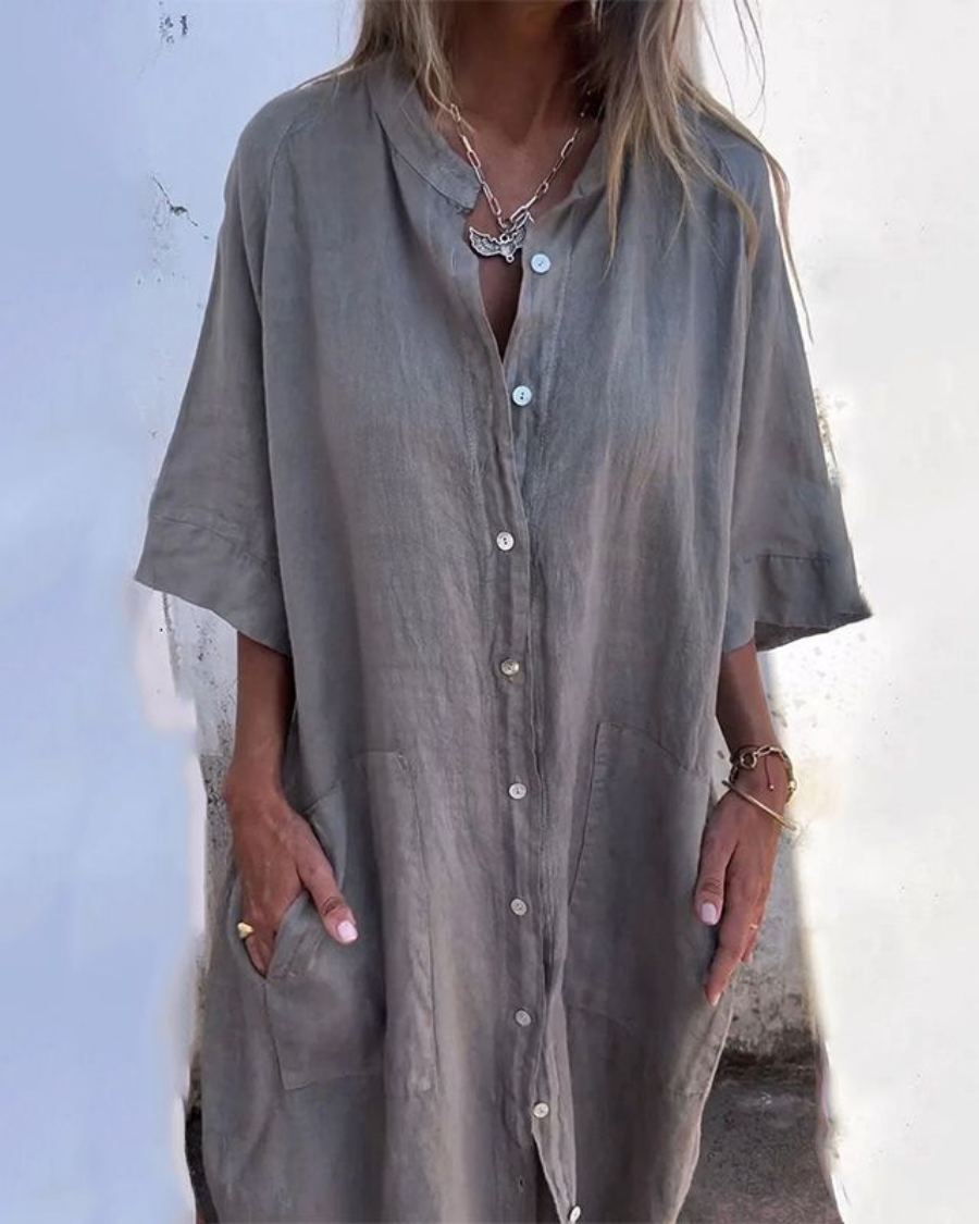 Adeline Boho Shirt Dress