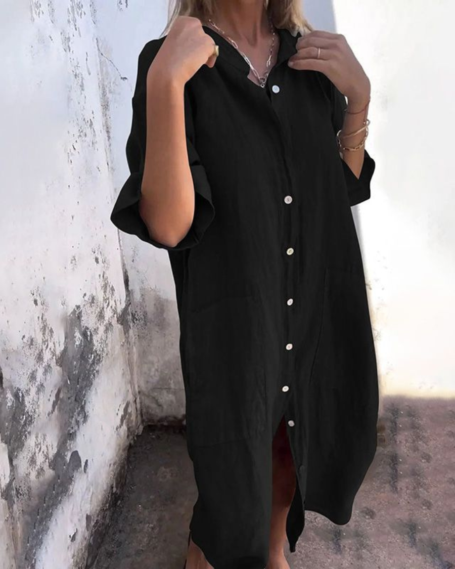 Adeline Boho Shirt Dress