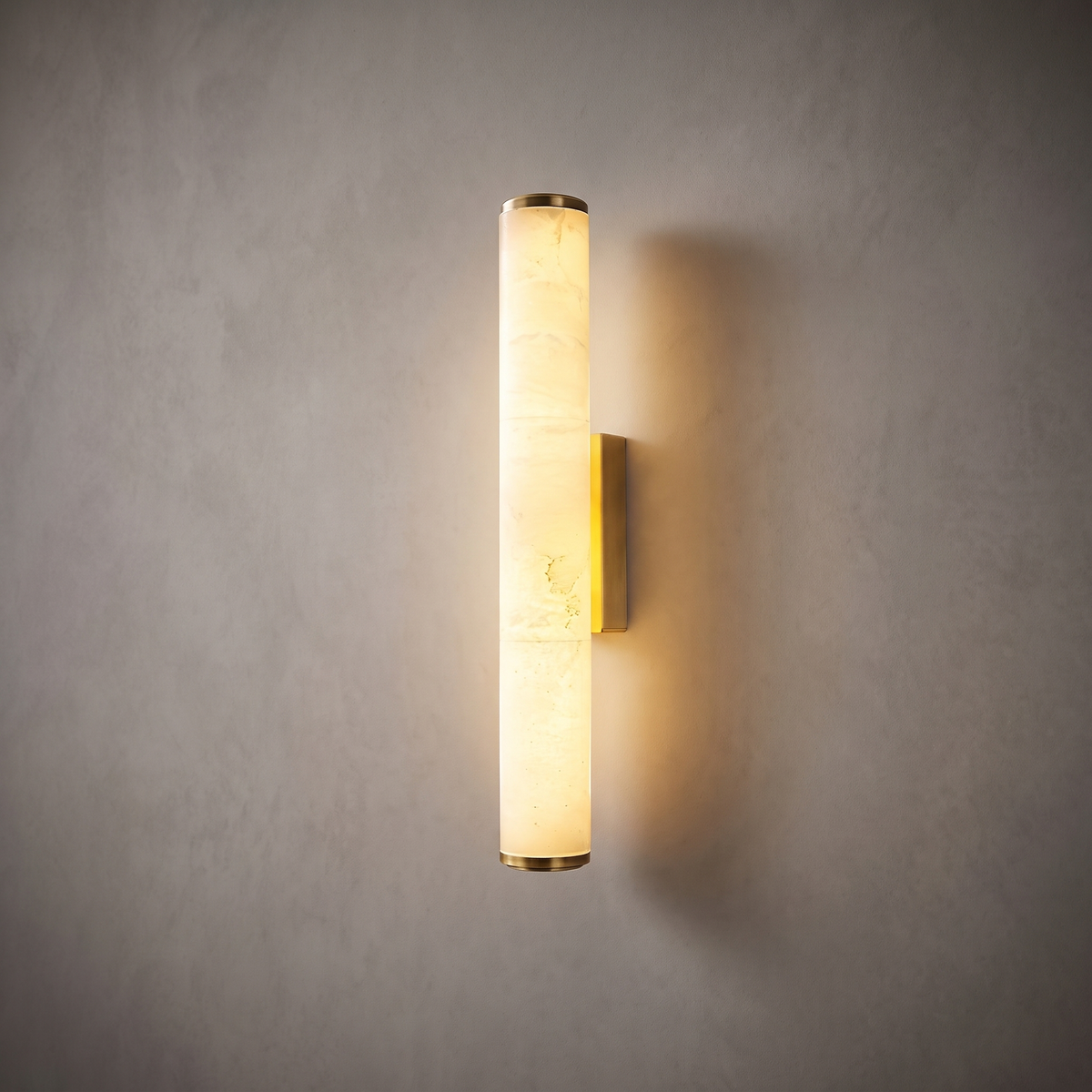 Alabaster Column Wall Sconce