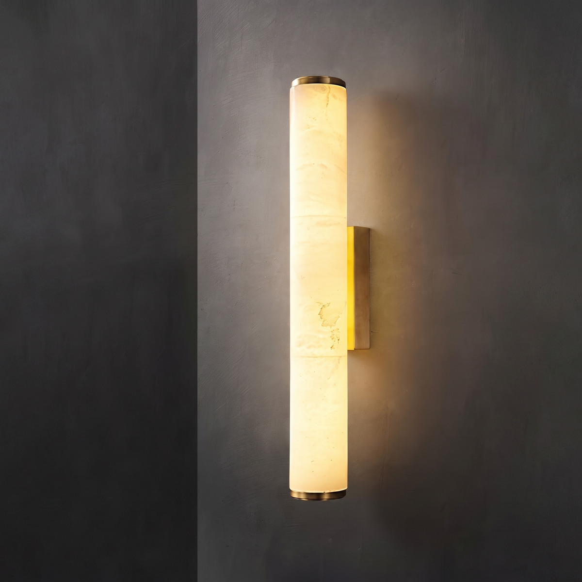 Alabaster Column Wall Sconce