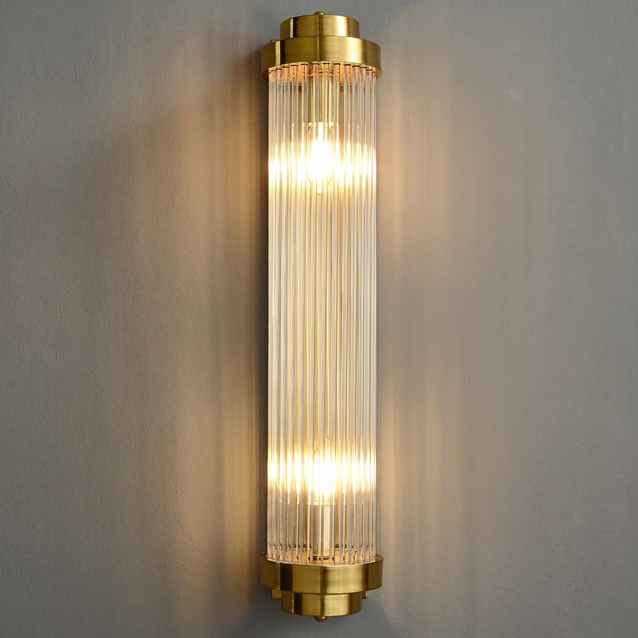 Antique Brass Art Deco Wall Sconce