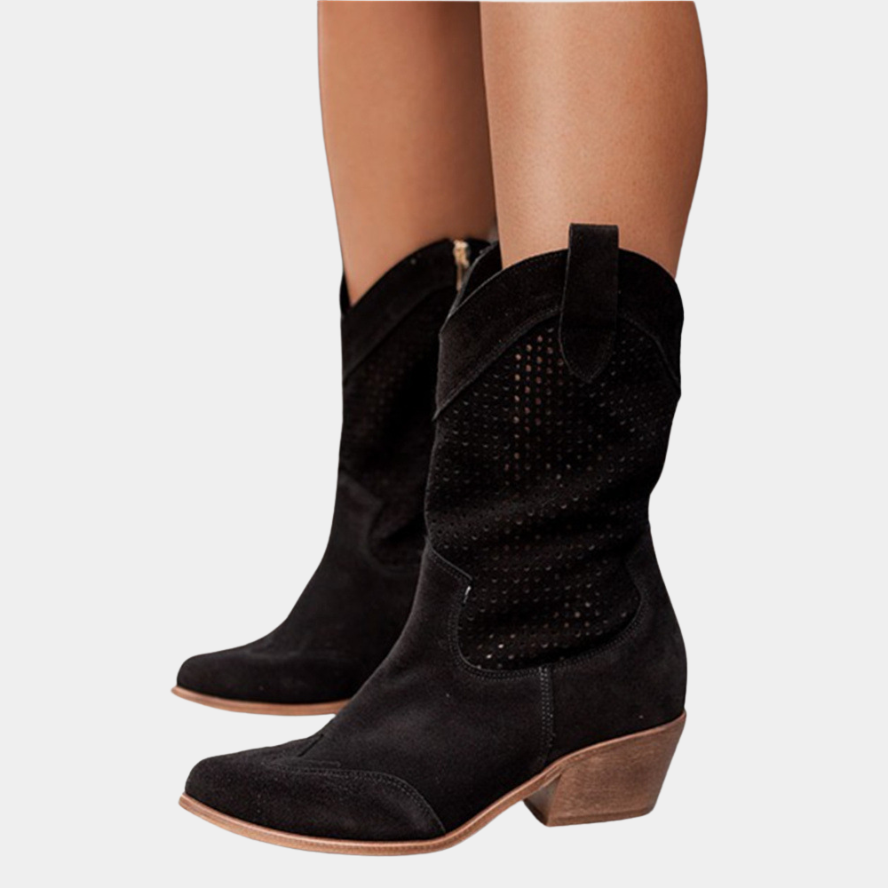 Aria Cowboy Style Orthopedic Boots