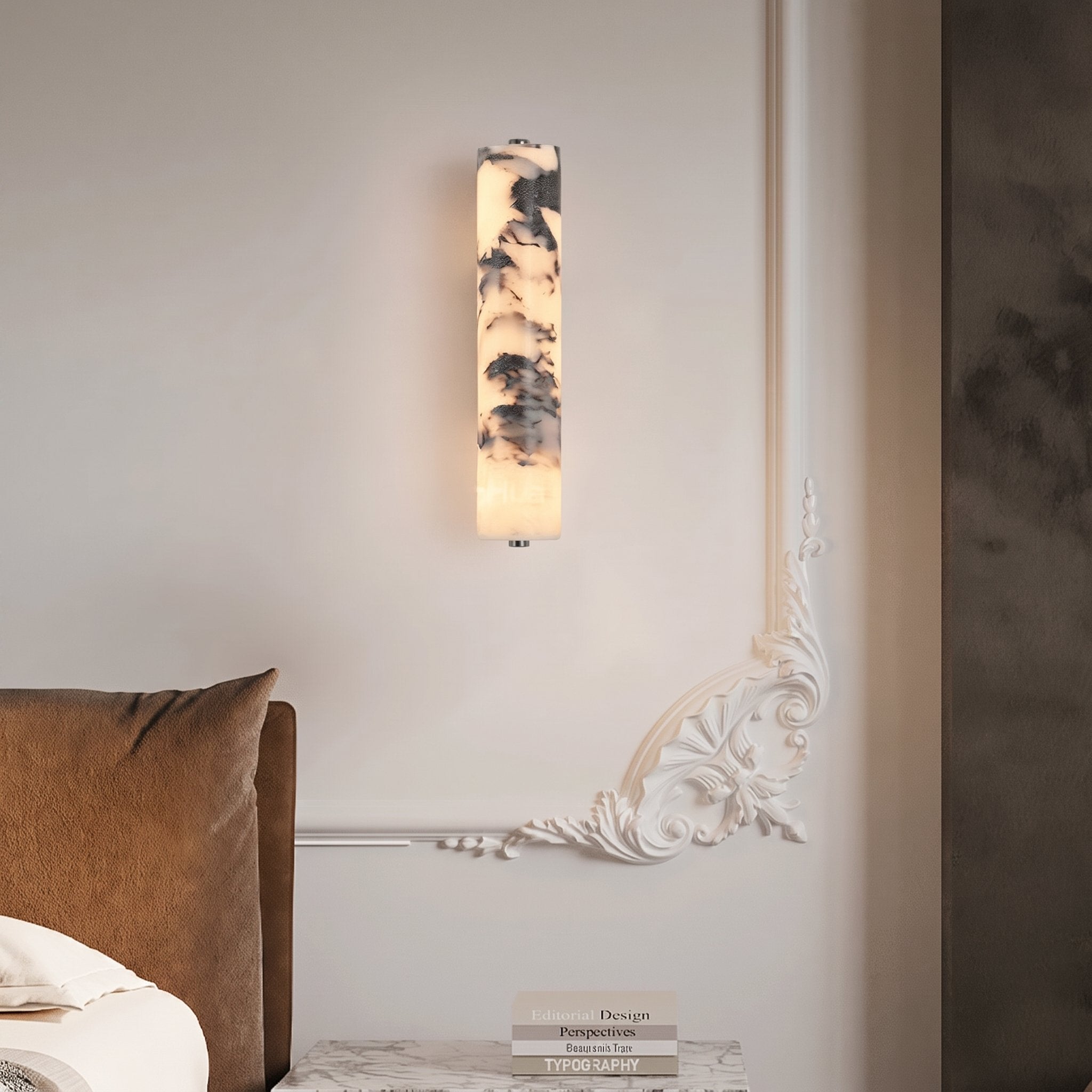Black Marble Wall Sconce