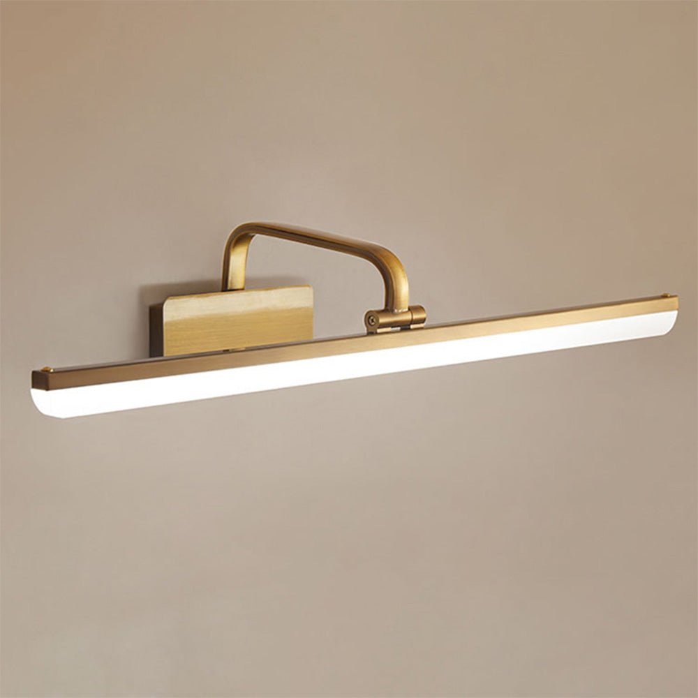 Brushed Brass LED Vanity Light - Mirror Wall Light Bar