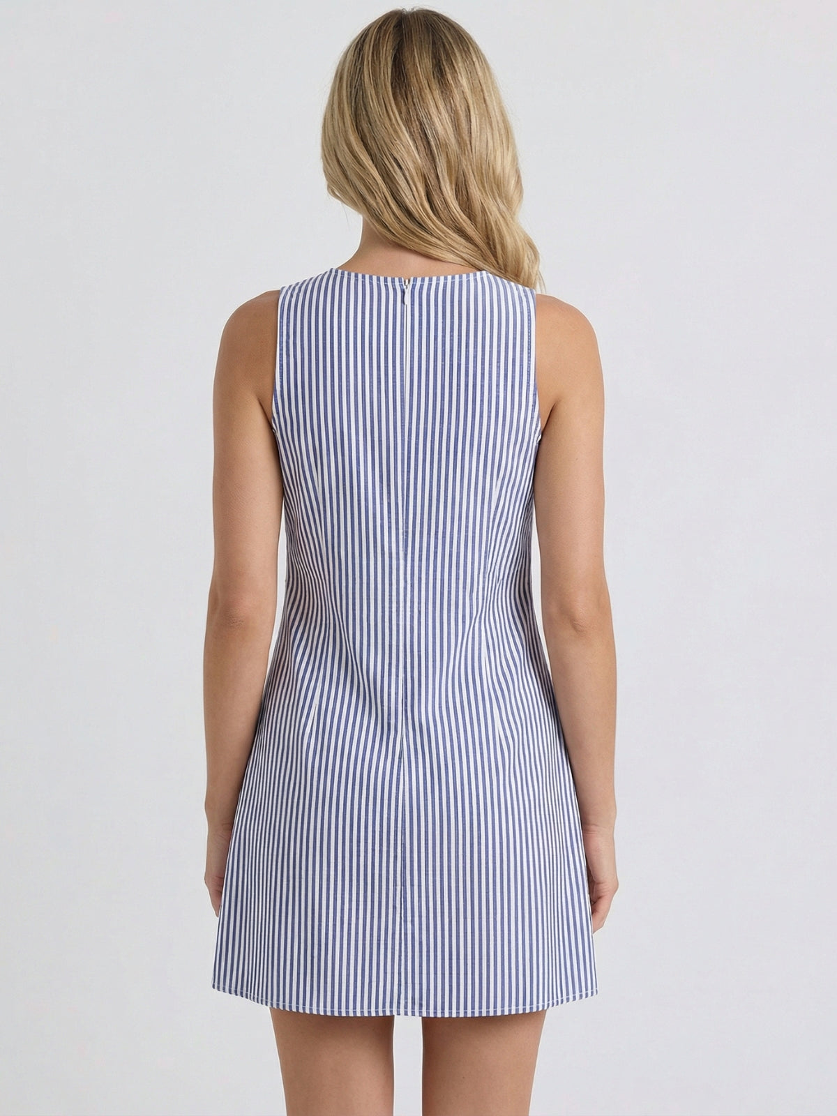 Casual Striped A-Line Mini Dress