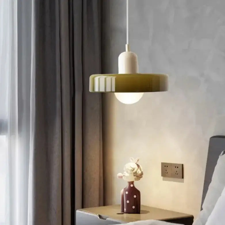 Colored Glass Pendant Light
