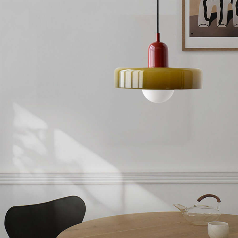 Colored Glass Pendant Light