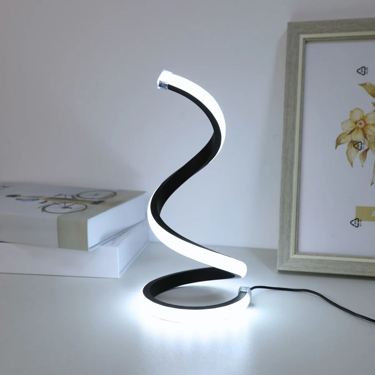 Dimmable Spiral LED Desk Lamp