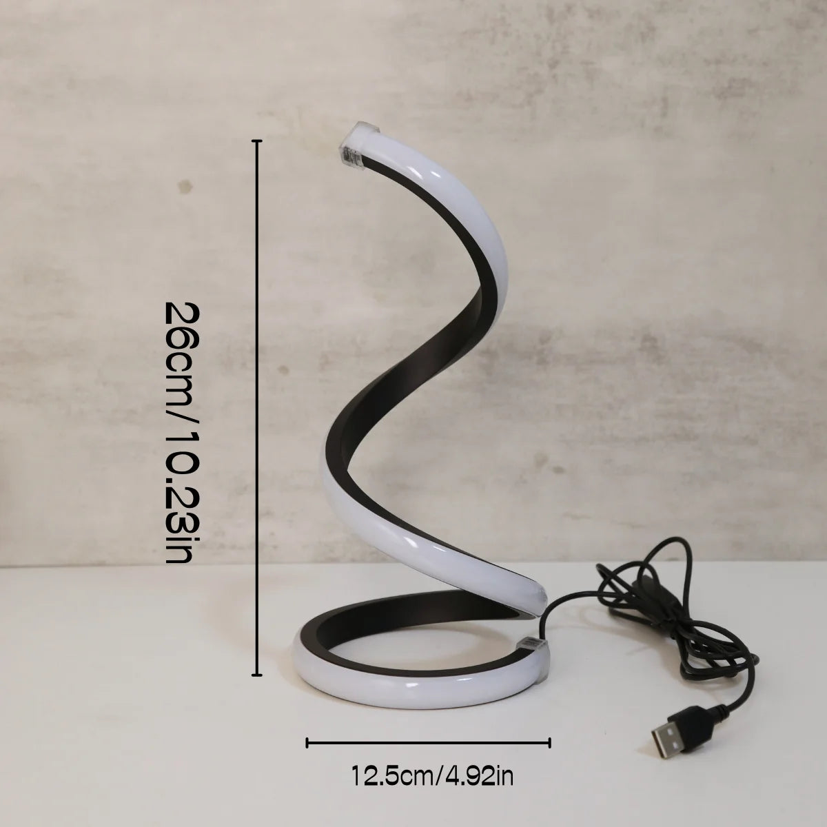 Dimmable Spiral LED Desk Lamp