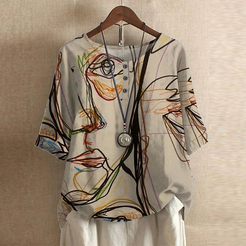 Eloise Retro-Inspired Blouse