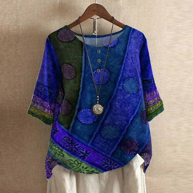 Eloise Retro-Inspired Blouse