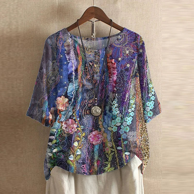 Eloise Retro-Inspired Blouse