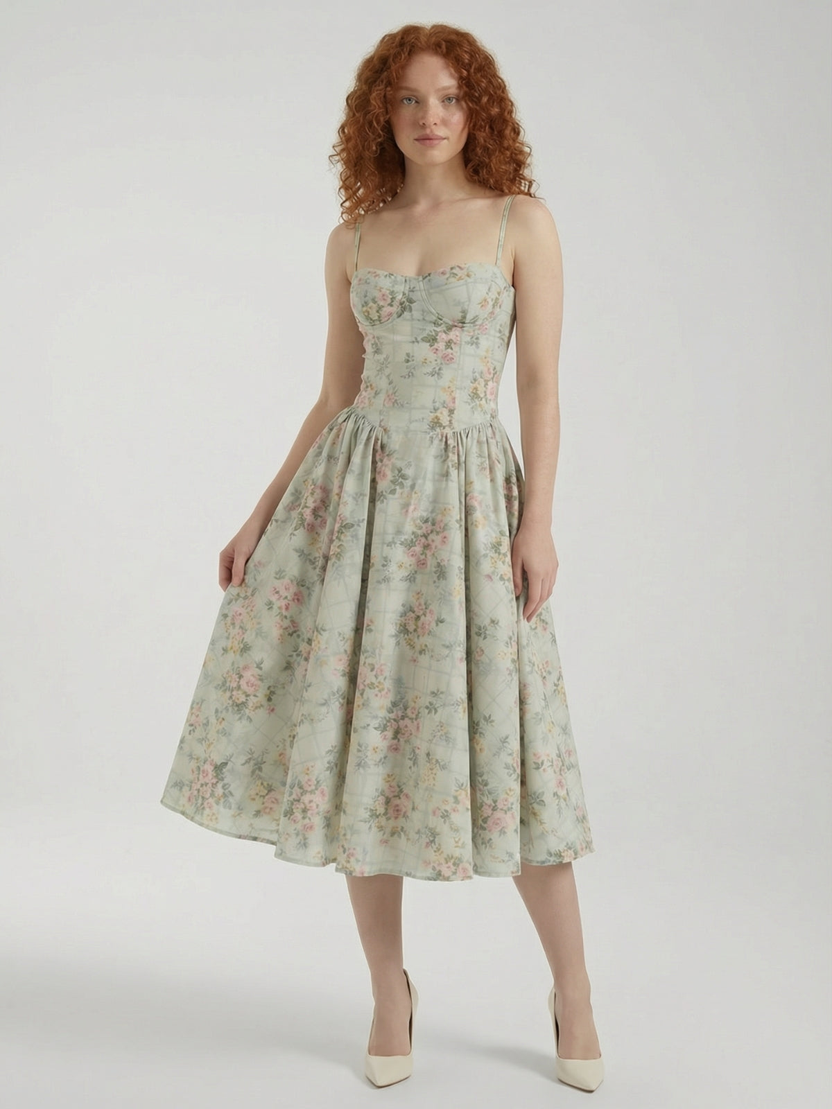 Floral Summer Midi Dress