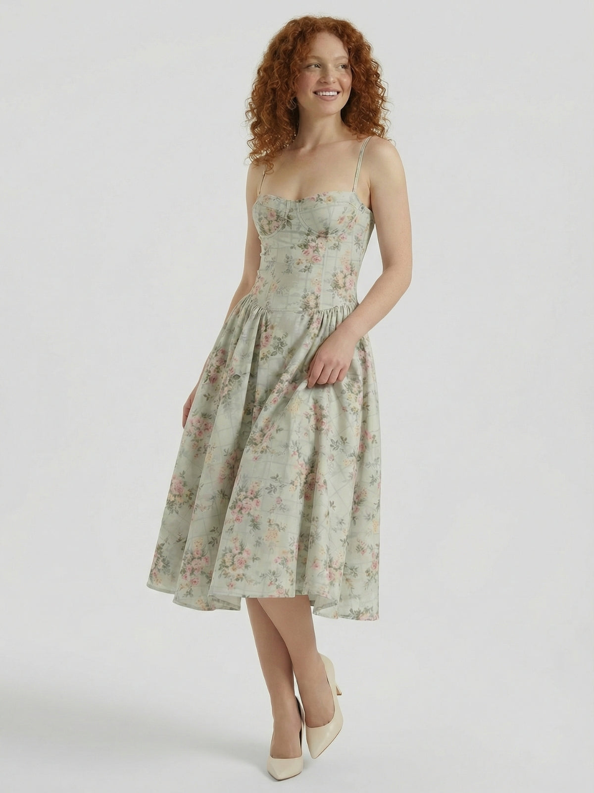 Floral Summer Midi Dress