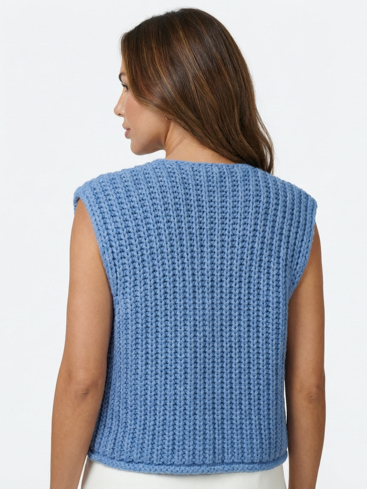 Gold Button Knit Vest