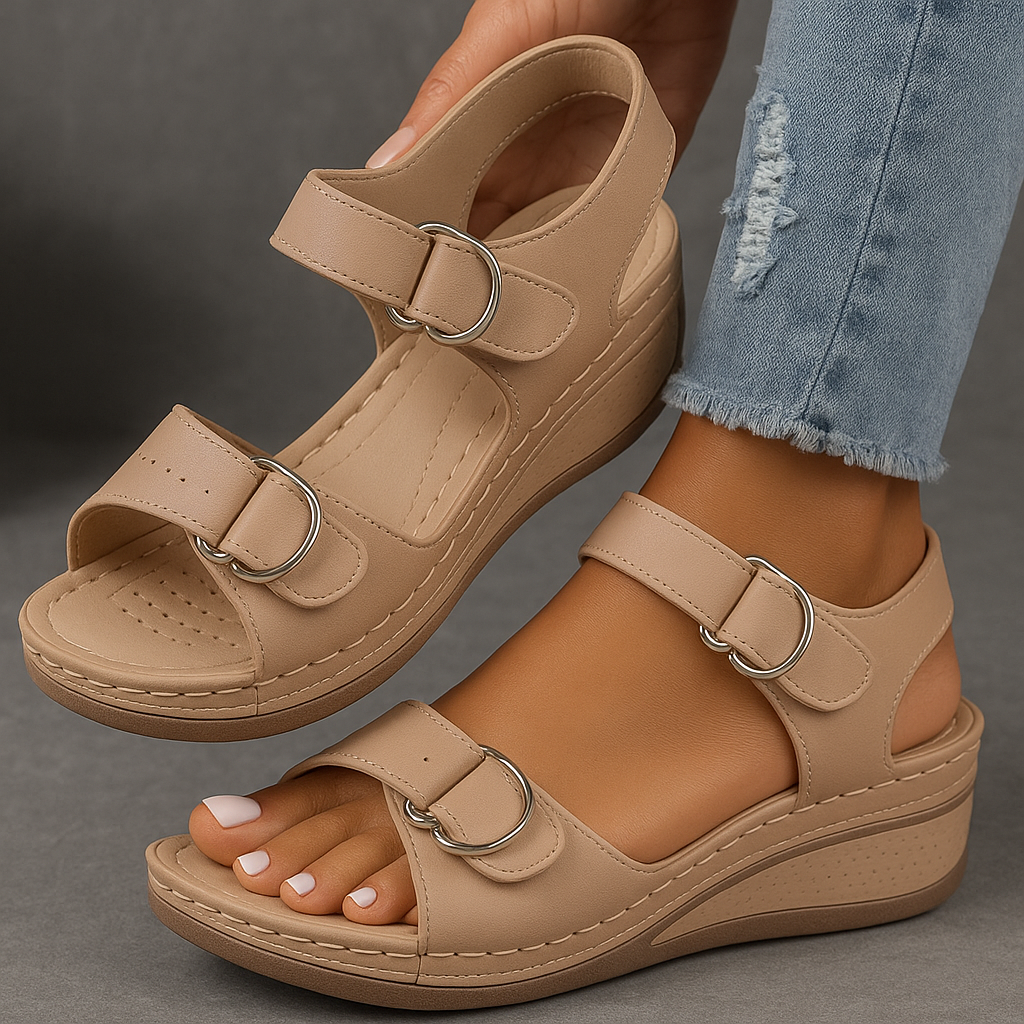 Hazel Orthopedic Sandals with Wedge Heel