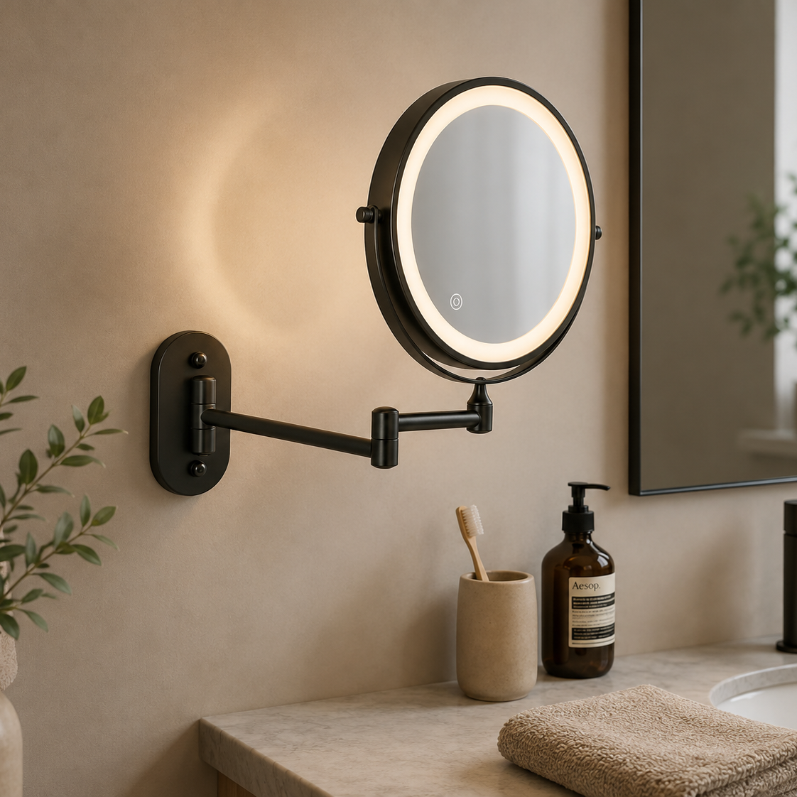LED Magnifying Vanity Mirror