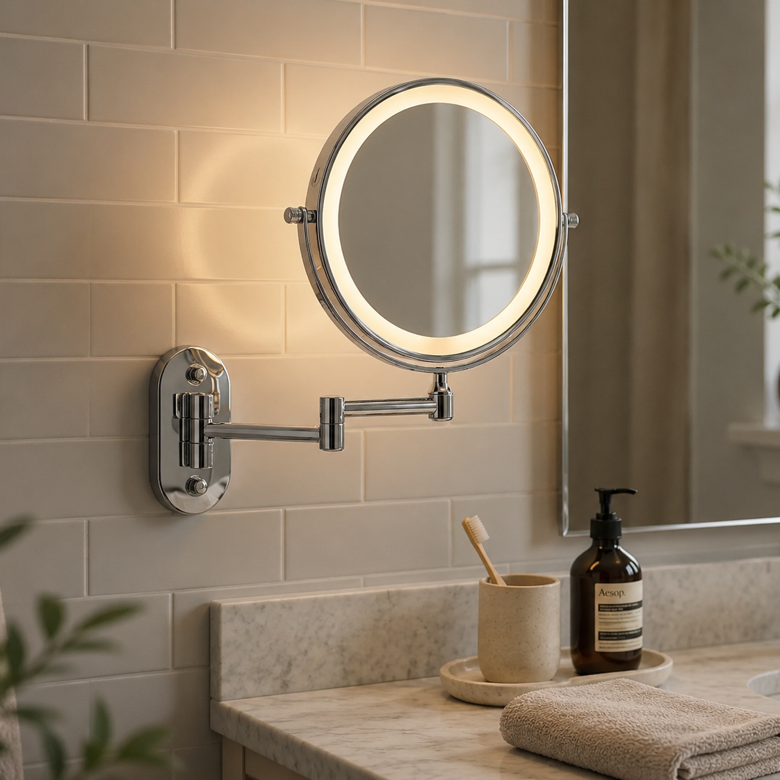 LED Magnifying Vanity Mirror